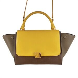 Celine Trapeze Tricolor 2-Way Bag